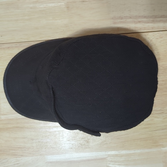 Black Y2K Newsboy Cabbie Cap - Picture 5 of 7